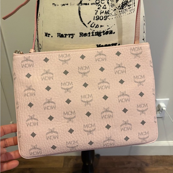 MCM Pale Pink Crossbody Bag - Picture 7 of 13
